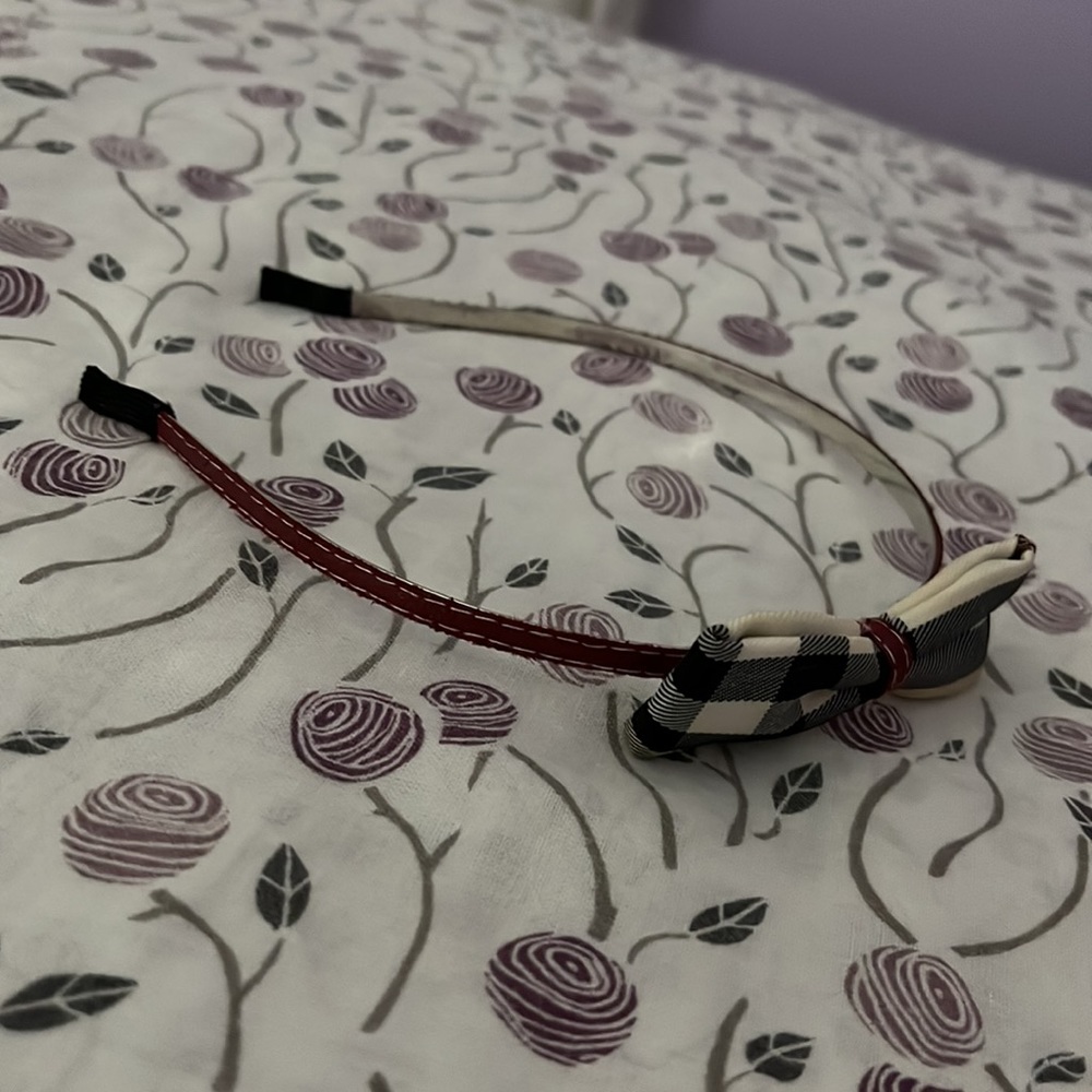 Red Burberry headband
